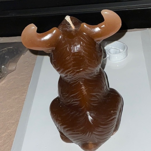 Moose Anthropomorphist Moulded Candle Vintage - Picture 3 of 16